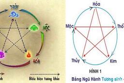 Bảng tra cứu Tên gọi theo ngũ hành tương sinh và tương khắc